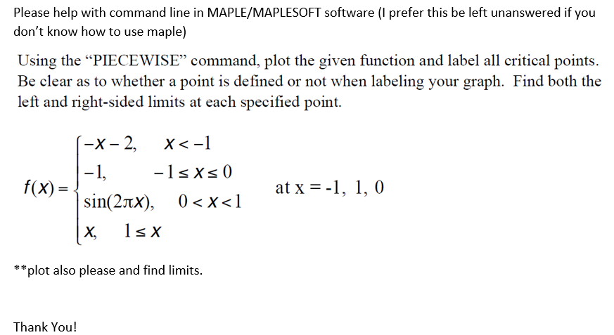 Solved Please Help With Command Line In MAPLE/MAPLESOFT | Chegg.com