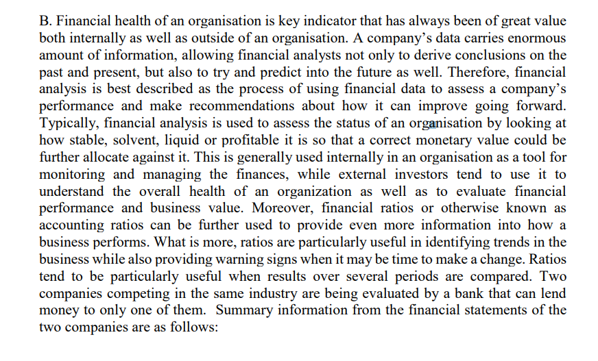 solved-b-financial-health-of-an-organisation-is-key-chegg