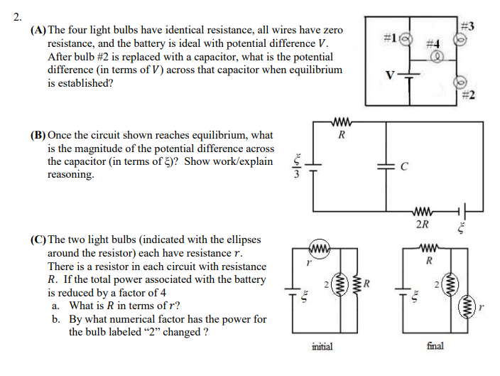 Solved 10 (A) The four light bulbs have identical