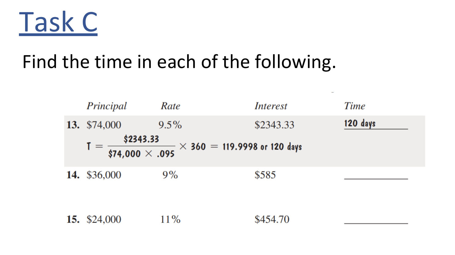 Solved Find the time in each of the following. | Chegg.com