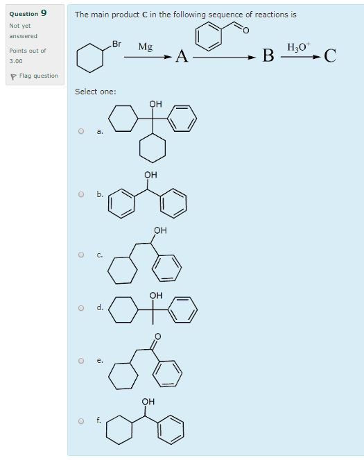 Solved Question7 Consider the following reactions and mark | Chegg.com
