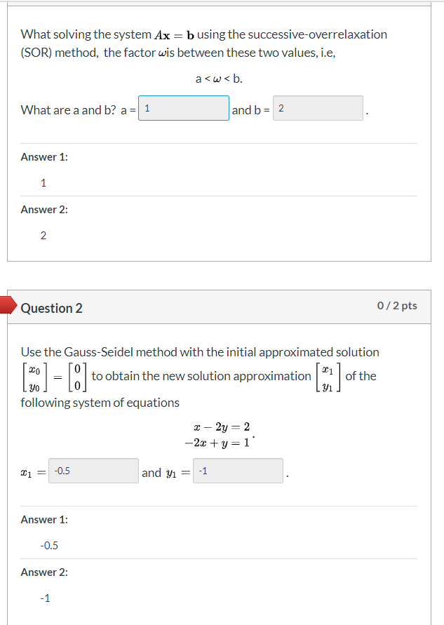 Solved A Is 1, Can You Solve B For Question 1? Question 2, | Chegg.com