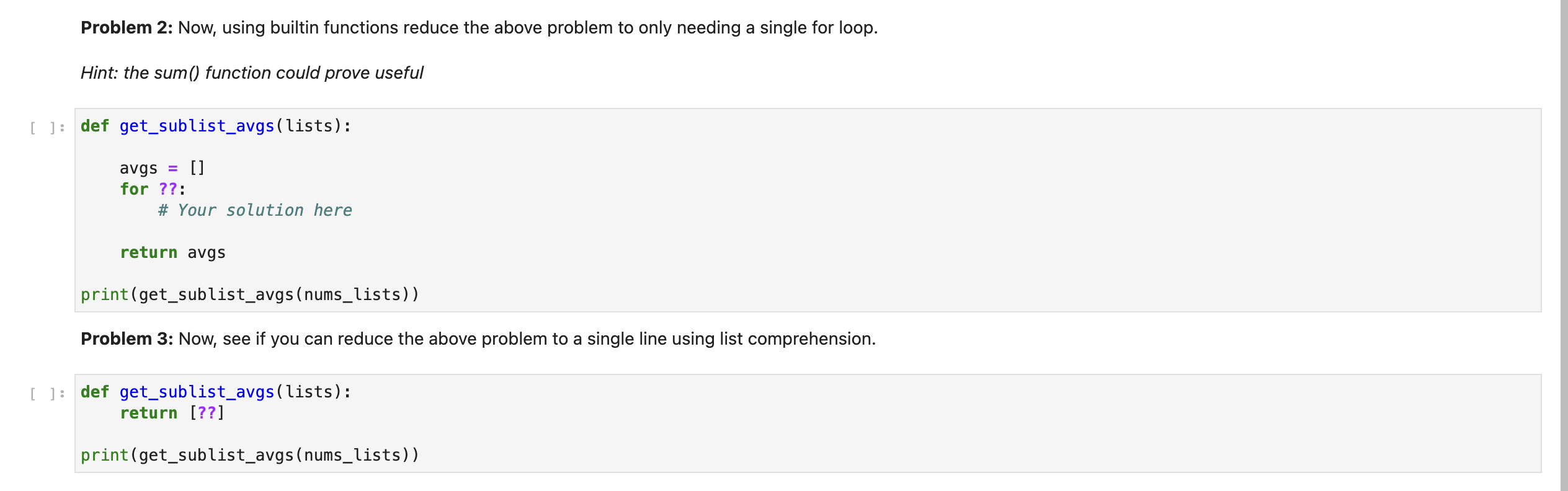 Solved Loops Focused Problem 1: Recall that you can have | Chegg.com