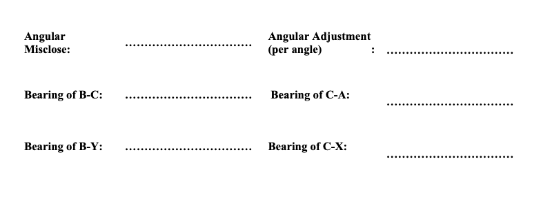 Horizontal Angle ABC observed at B is 65−12−50 | Chegg.com