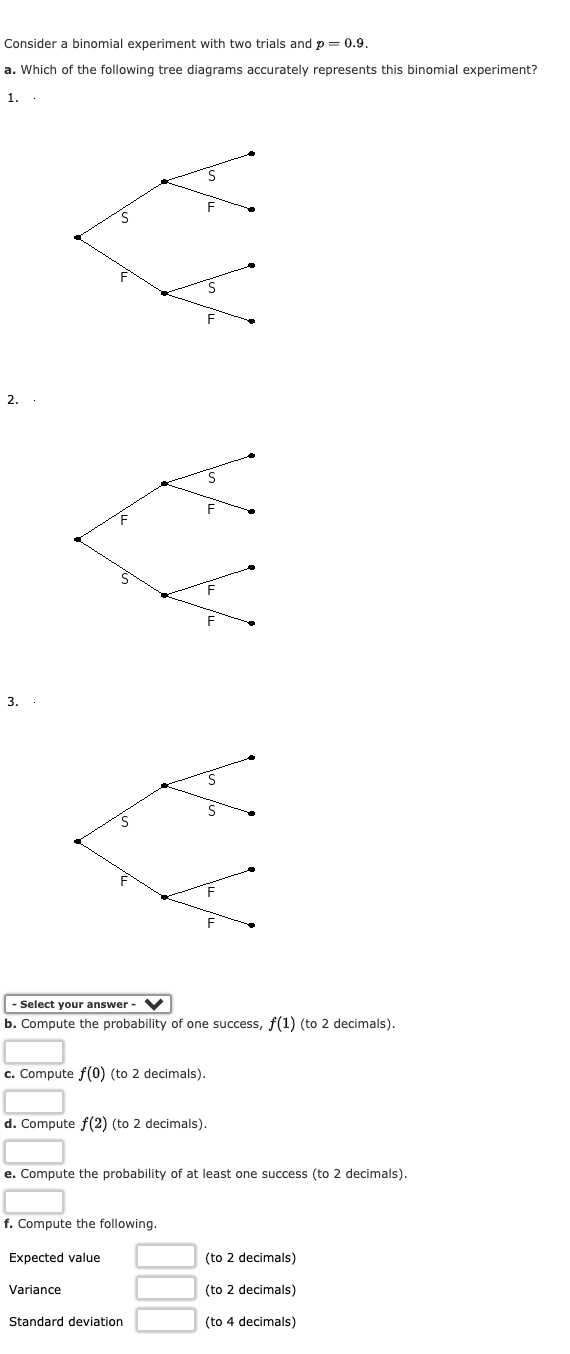 Solved Consider A Binomial Experiment With Two Trials And | Chegg.com