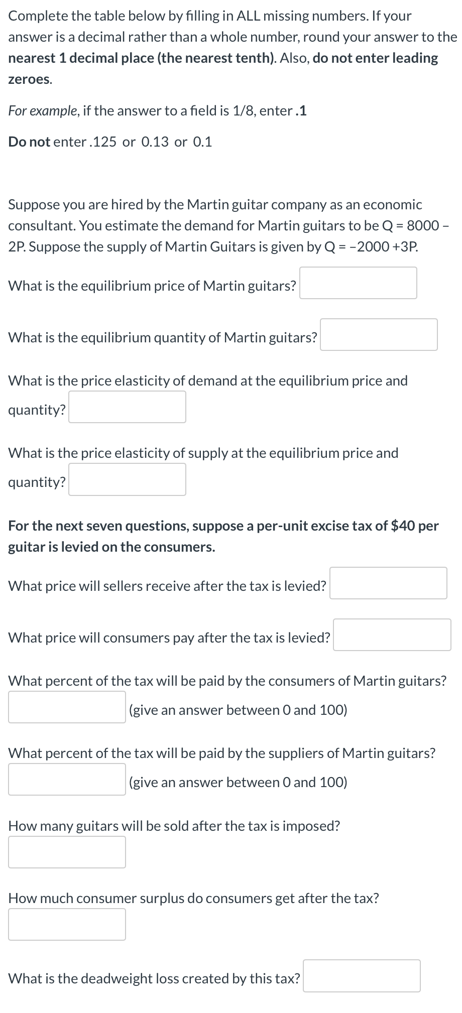 Solved Complete the table below by filling in ALL missing | Chegg.com