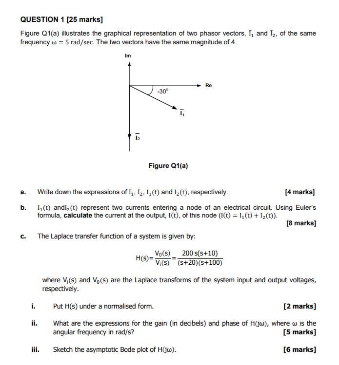 Solved QUESTION 1 [25 marks] Figure Q1(a) illustrates the | Chegg.com