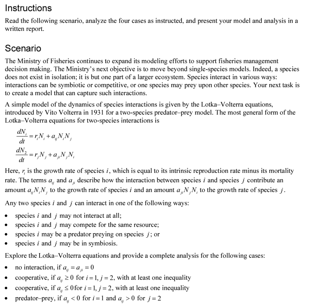 Solved Mathematical Modeling Question Construct a Model and
