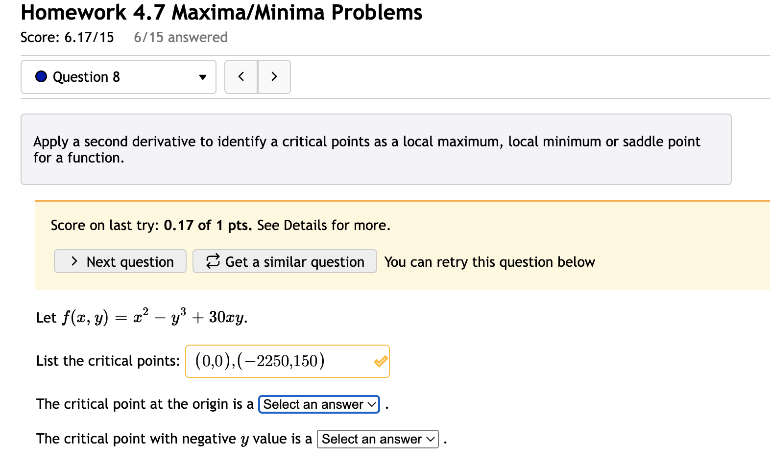 Solved Homework 4.7 Maxima/Minima Problems Score: | Chegg.com