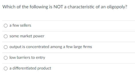 Solved Which of the following is NOT a characteristic of an | Chegg.com