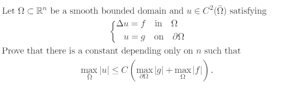 Solved Let 2 CRM be a smooth bounded domain and u E C (2) | Chegg.com