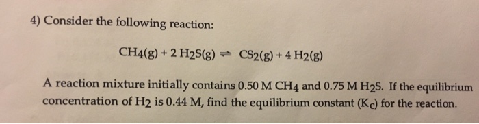 Solved Consider the following reaction: A reaction mixture | Chegg.com