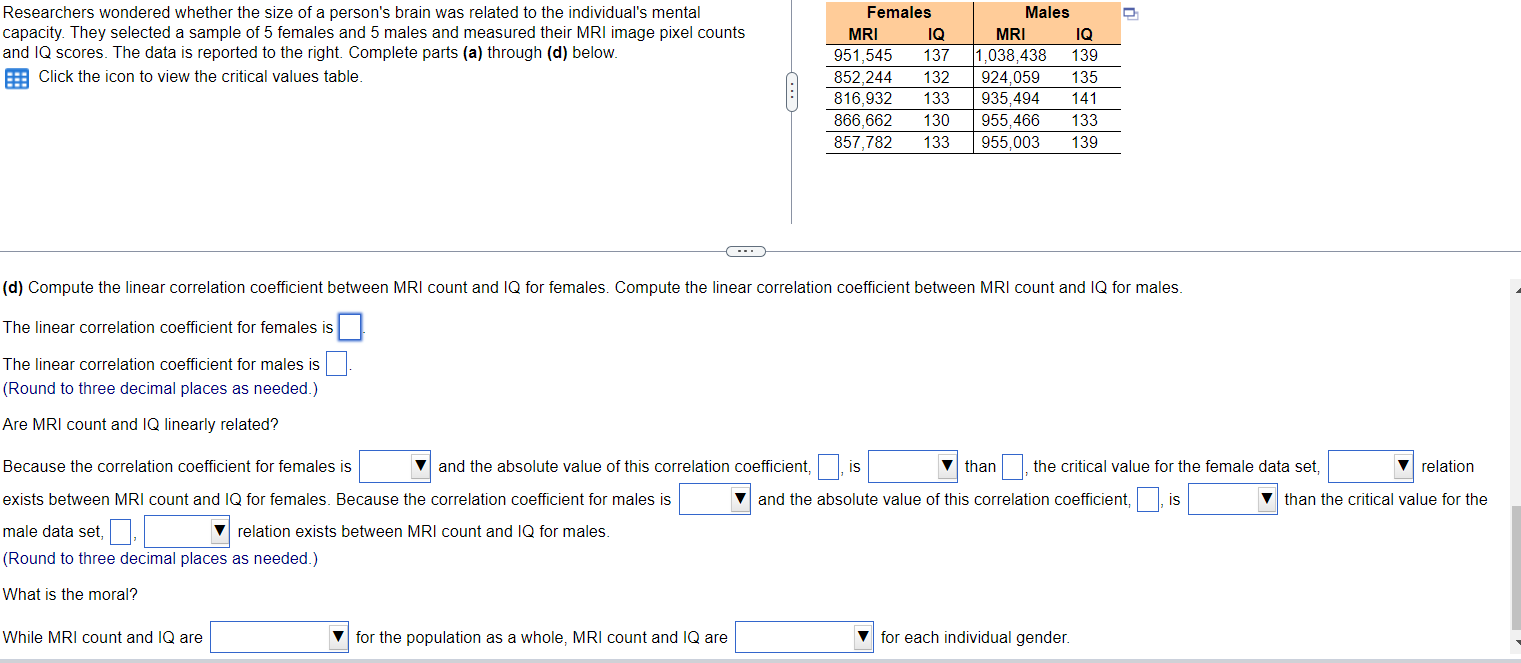 ANSWERED] A study examined brain size measured as pixels coun - Calculus  - Kunduz