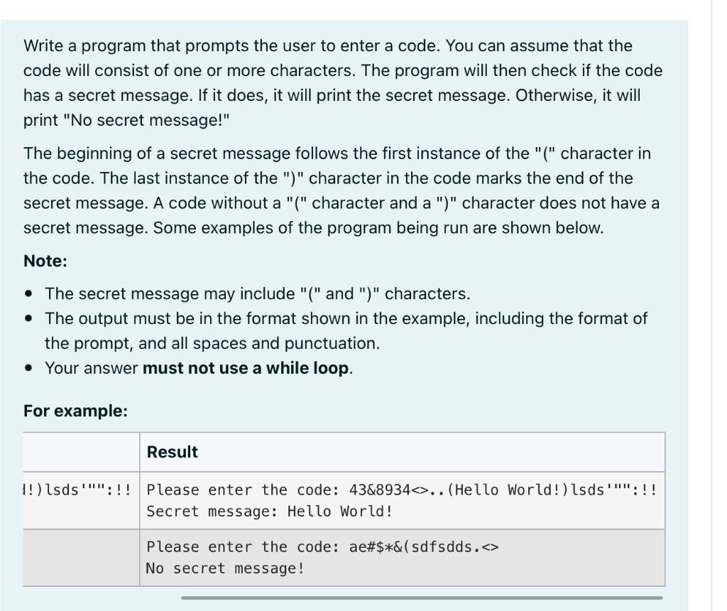 Solved Write a program that prompts the user to enter a | Chegg.com