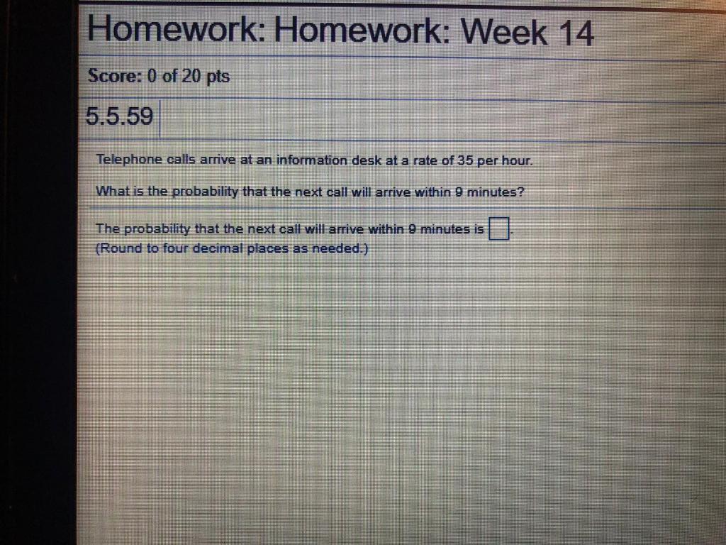 Solved Homework: Homework: Week 14 Score: 0 of 20 pts 5.5.59 | Chegg.com