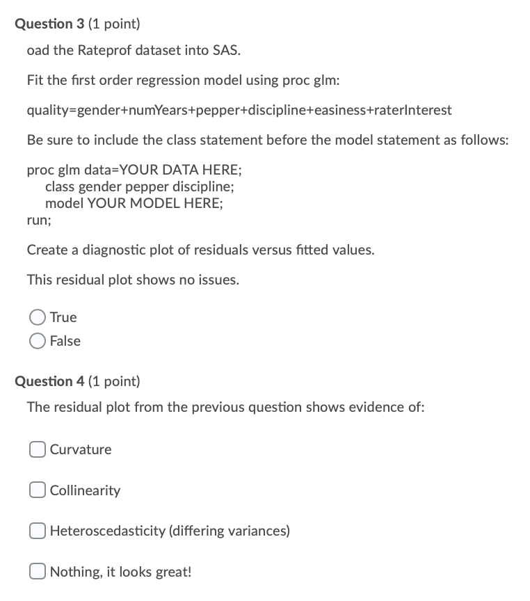 Solved Dataset Exists Within SAS - Please Upload From There | Chegg.com