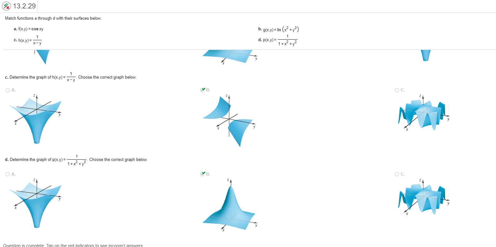 Solved 13 2 29 Match Functions A Through D With Their S Chegg Com