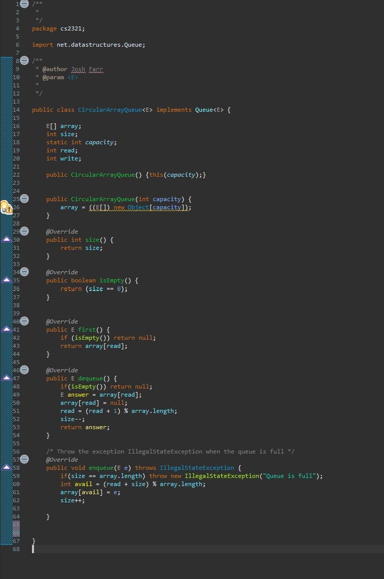 Solved Create CircularArrayQueueTest.java in src folder and | Chegg.com