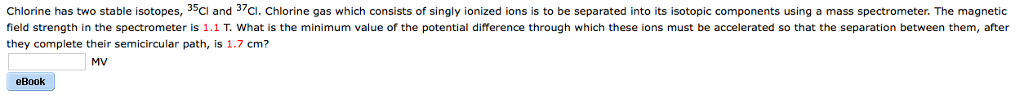 Solved Chlorine has two stable isotopes, 35Cl and 37Cl. | Chegg.com