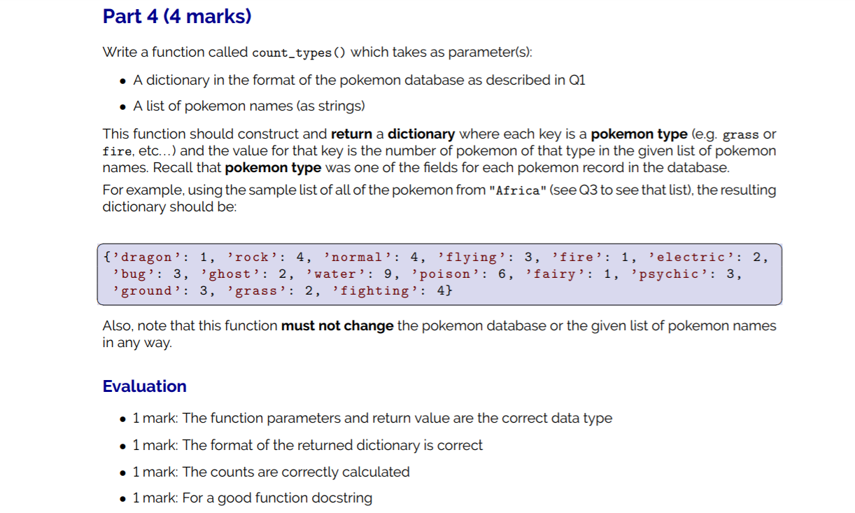 Solved Write a function called pokemon_in_continent) which