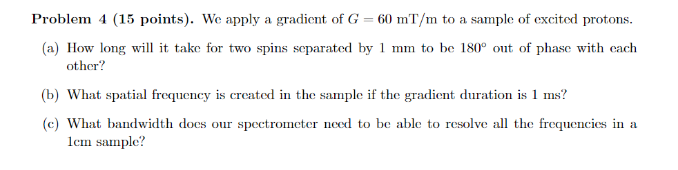 Solved Problem 4 (15 points). We apply a gradient of | Chegg.com