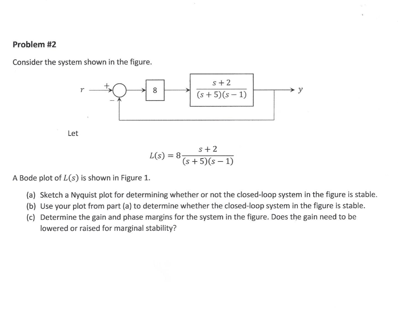 Solved Problem #2 Consider The System Shown In The Figure. S | Chegg.com