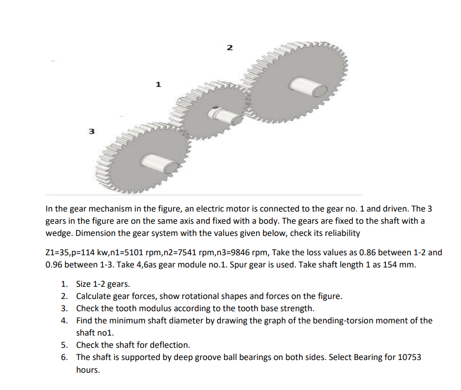 N 1 3 3 a In the gear mechanism in the figure, an | Chegg.com