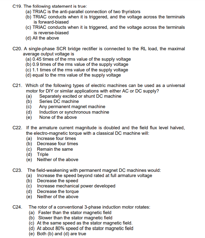 Solved c7. The voltage across and current through a circuit | Chegg.com