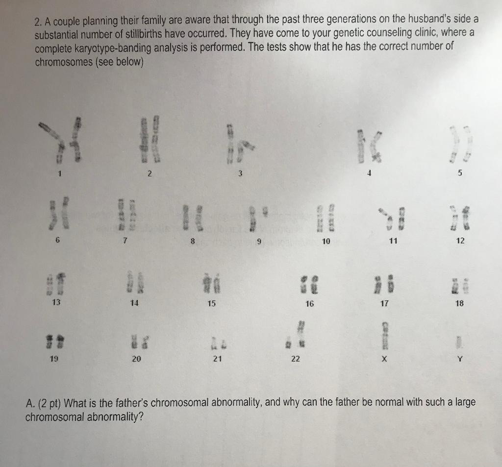 Solved 2. A couple planning their family are aware that | Chegg.com