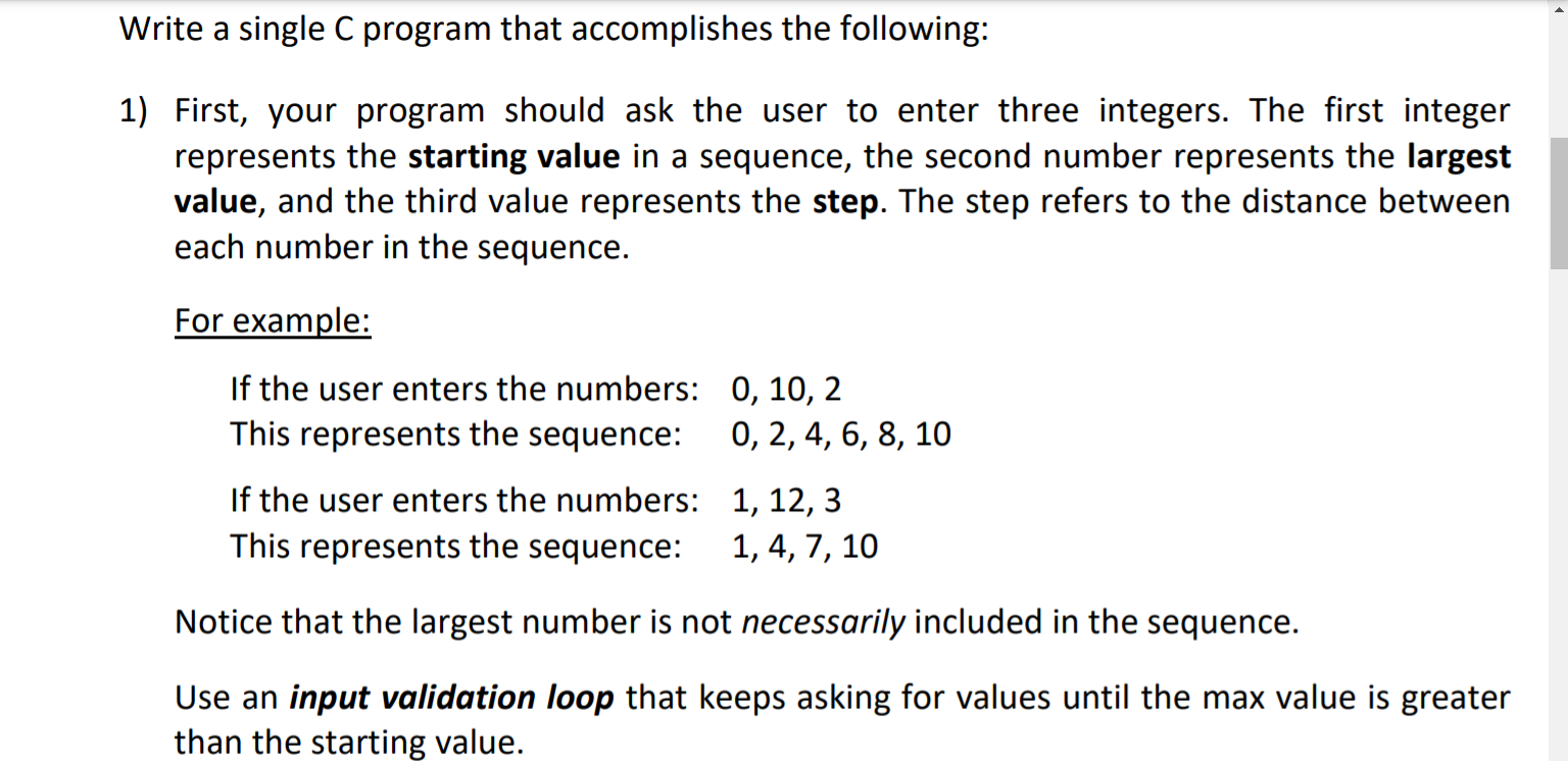 Solved Write A Single C Program That Accomplishes The 6597