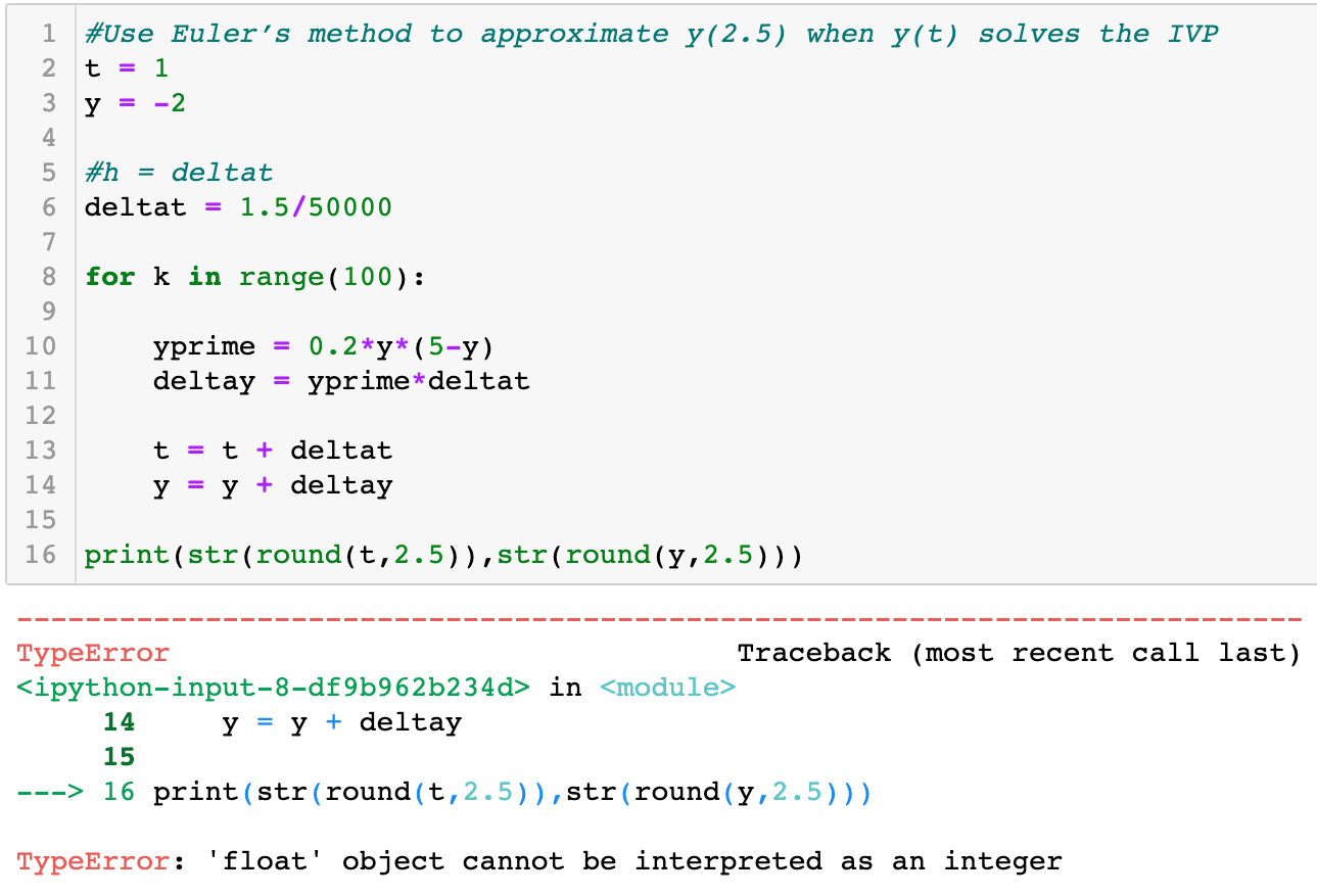 Solved Numerical Analysis: Please Help Me To Fix This Python | Chegg.Com