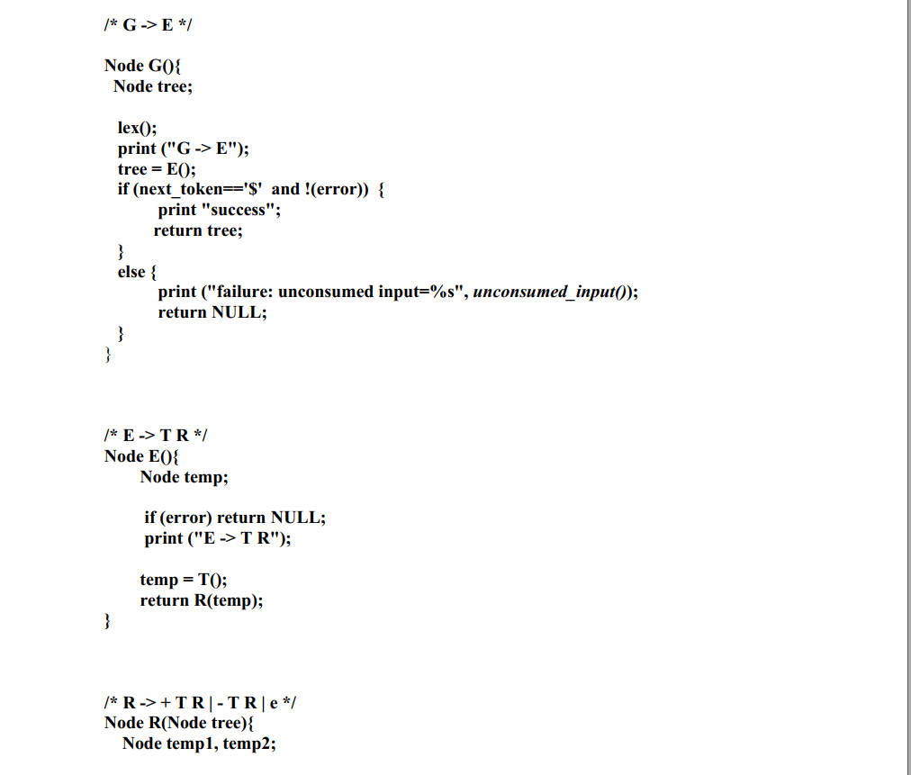 Now, we are going to generate an abstract syntax tree | Chegg.com