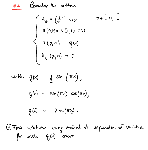 Solved \#2: Consider The Problem | Chegg.com