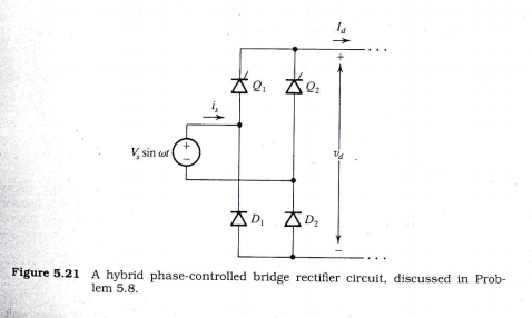 Scr Bridge Solved In certain applications a controlled bridge rectifier | Chegg.com