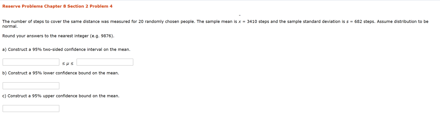 Solved Reserve Problems Chapter 8 Section 2 Problem 4 The | Chegg.com