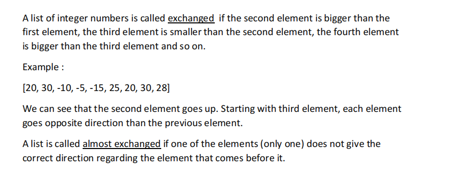 Solved Python A list of integer numbers is called | Chegg.com