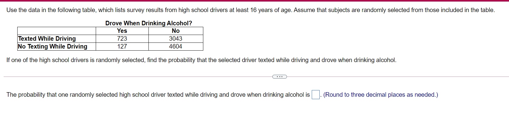 Solved Use the data in the following table, which lists | Chegg.com