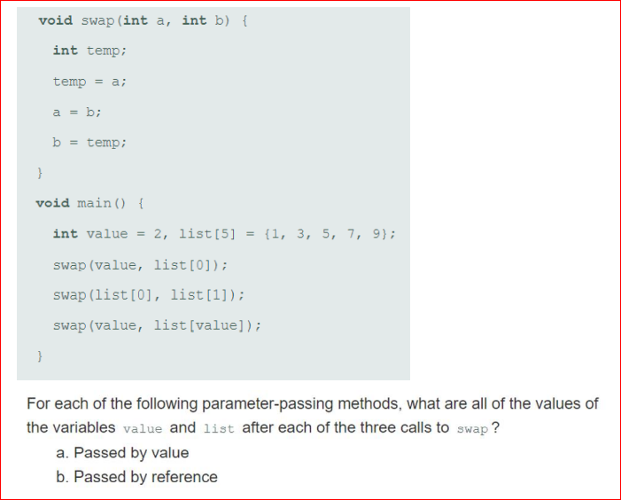 Solved Consider The Following Program Written In C | Chegg.com