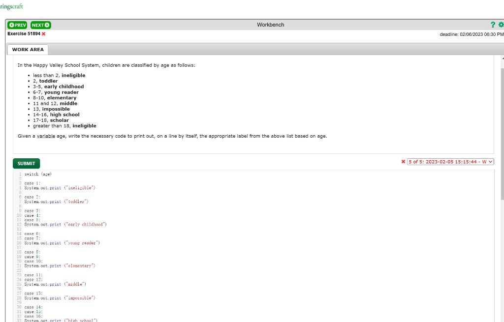 Solved In the Happy Valley School System, children are