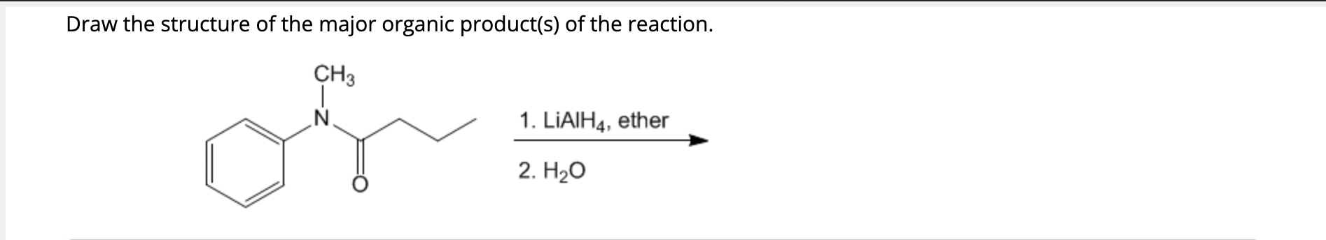 Solved Draw the structure of the major organic product(s) of | Chegg.com