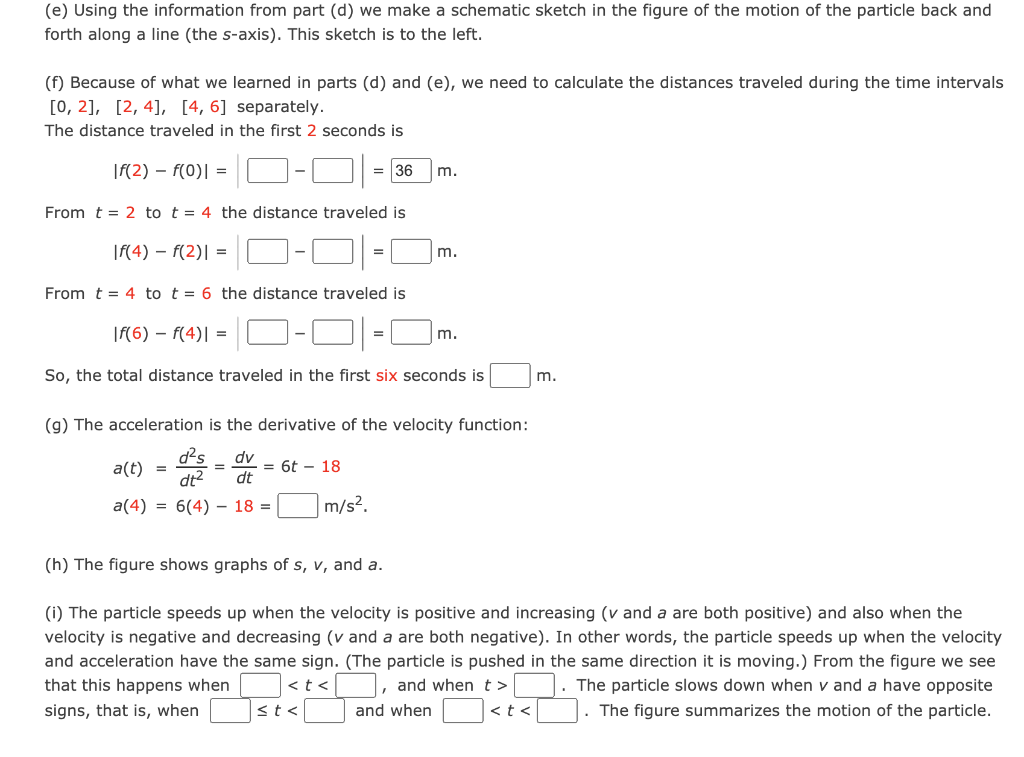 Solved EXAMPLE 1 The position of a particle is given by the | Chegg.com