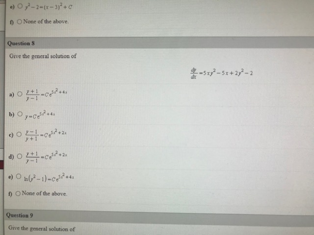 C O Y To C 1 None Of The Above Question 10 Find Chegg Com