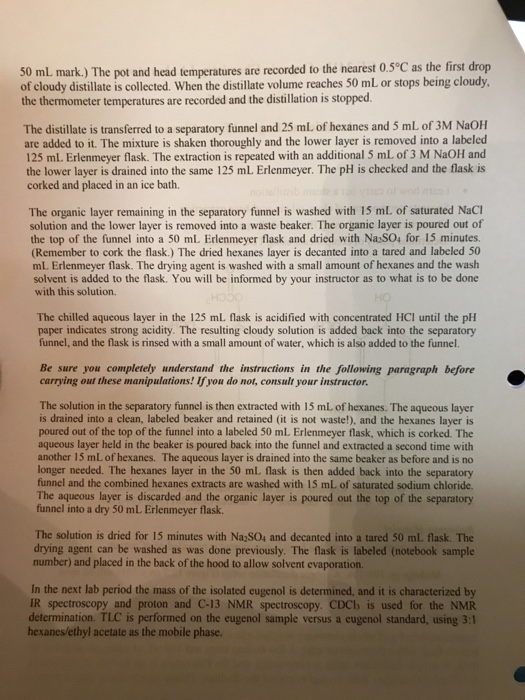 Solved Isolation of Eugenol from Cloves objectives Learn how