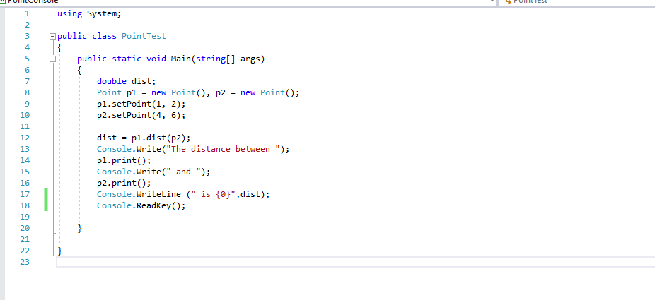 Solved In exercise 2, Q2, you can use class Point to | Chegg.com