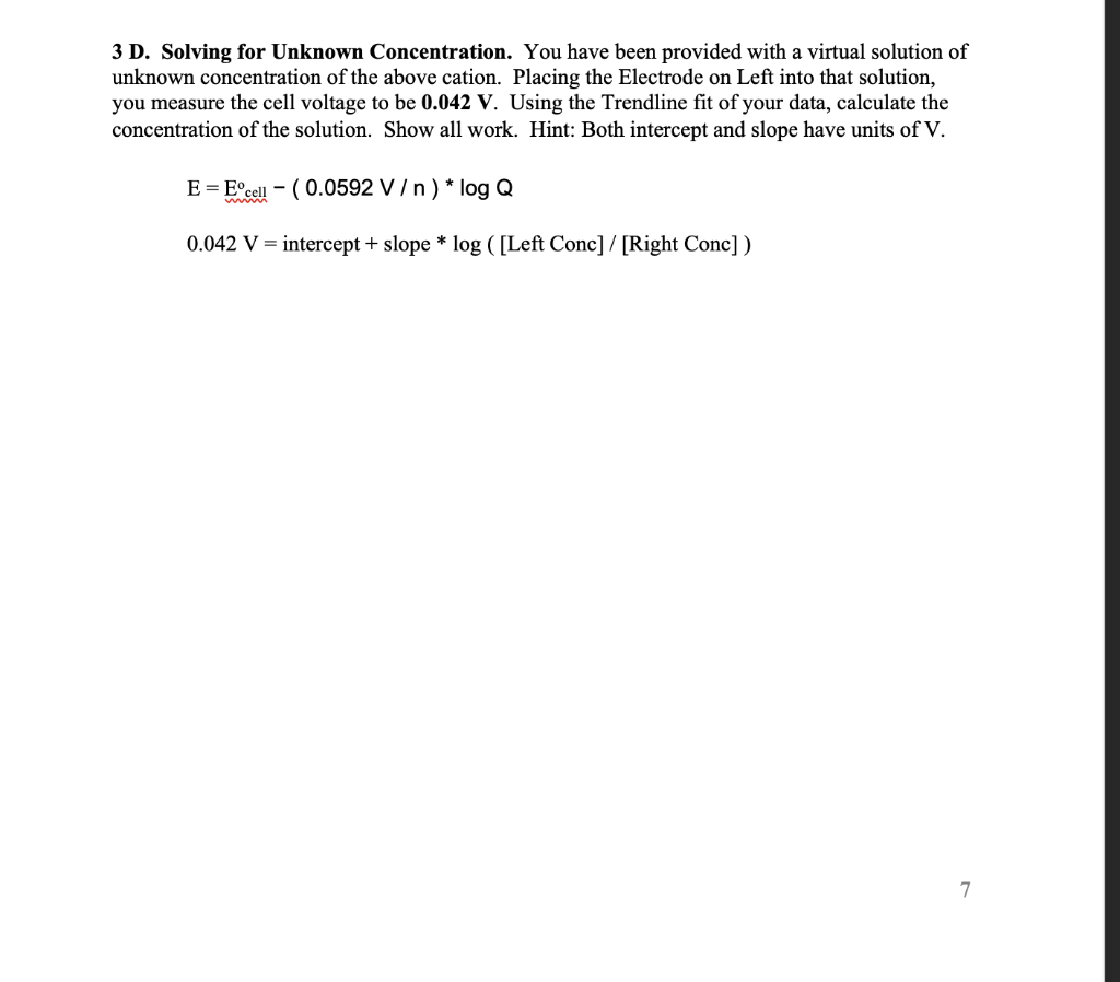 calculating the concentration of an unknown solution