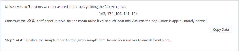 Solved Step 2 of 4: Calculate the sample standard deviation | Chegg.com