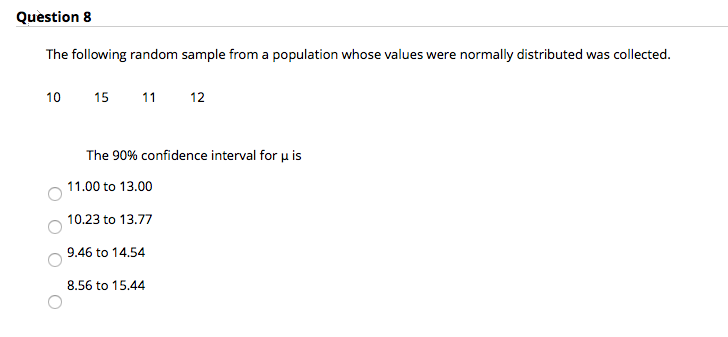 Solved Question 7 3.3334 points Save Answer A random sample | Chegg.com
