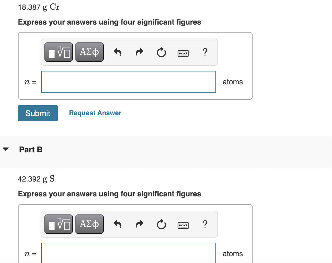 Solved Express your answers using four significant figures | Chegg.com