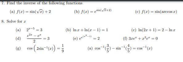 Solved (a) f(x)=sin(x)+2 (b) f(x)=esin(x+2) (c) | Chegg.com