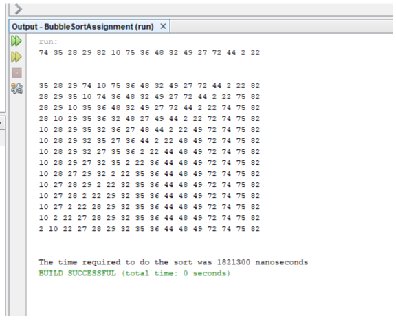 Solved Create a bubble sort method, called bubbleSrt(). This | Chegg.com
